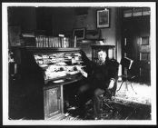 Governor Elias Carr in his capitol office
